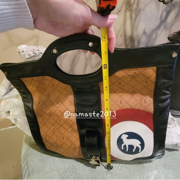 L.A.M.B. by Gwen Stefani Bullseye Convertable Crossbody Clutch Laptop bag #625 - Picture 12 of 13